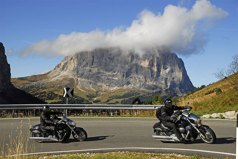 Unterwegs mit dem Motorrad in Südtirol